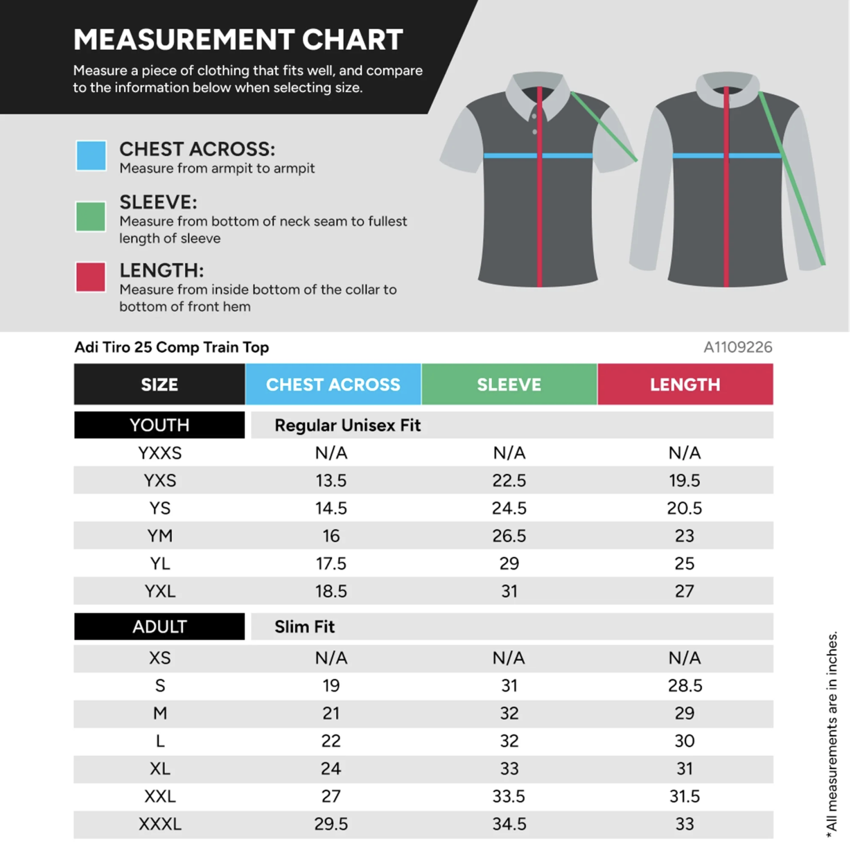 MENYOUTHJACKETSIZE
