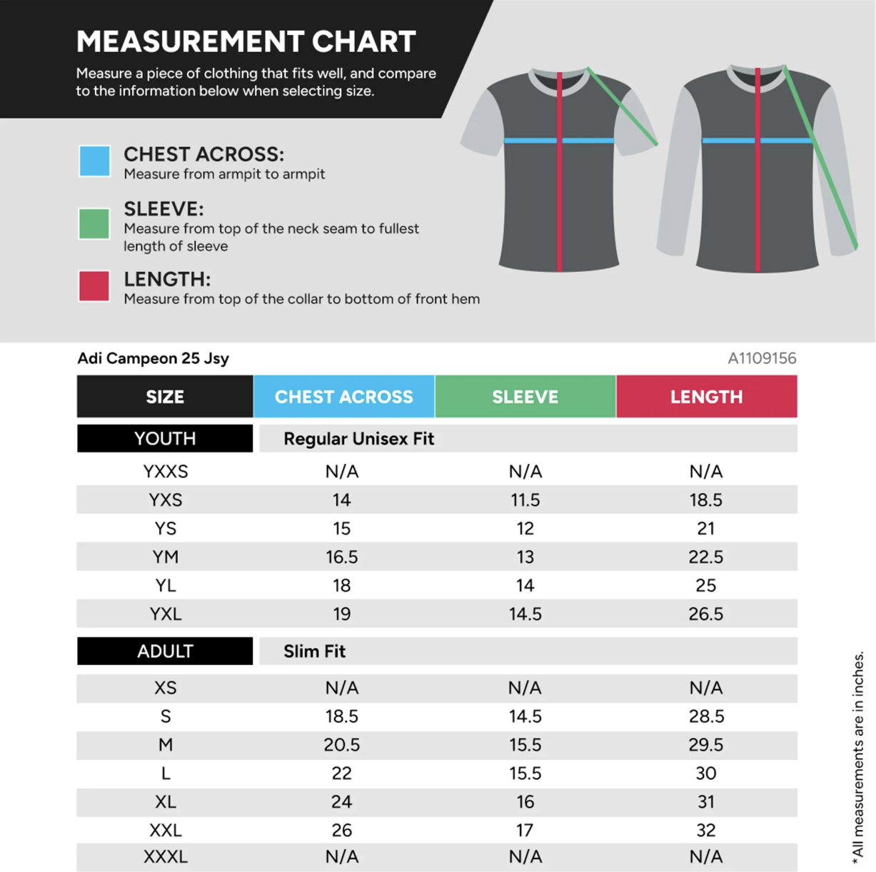 MENYOUTHJERSEYSIZE